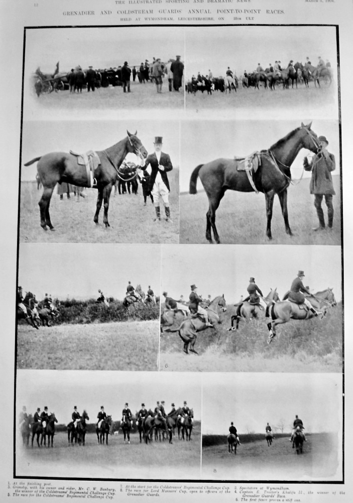 Grenadier and Coldstream Guards' Annual Point-to-Point Races.  1904.