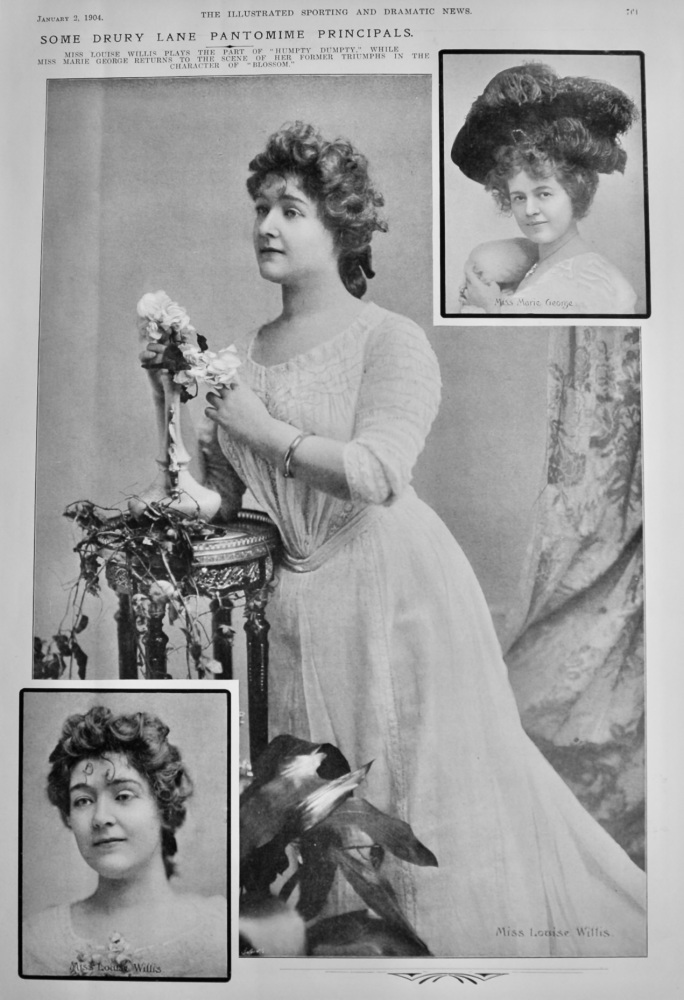 Some Drury Lane Pantomime Principals.  1904.