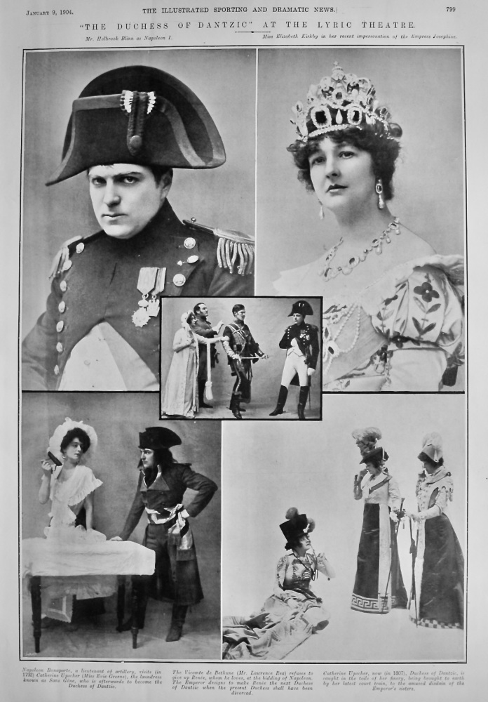 "The Duchess of Dantzic" at the Lyric Theatre.  1904.