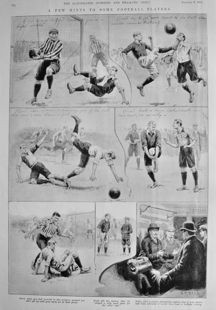A Few Hints to some Football Players.  1904.