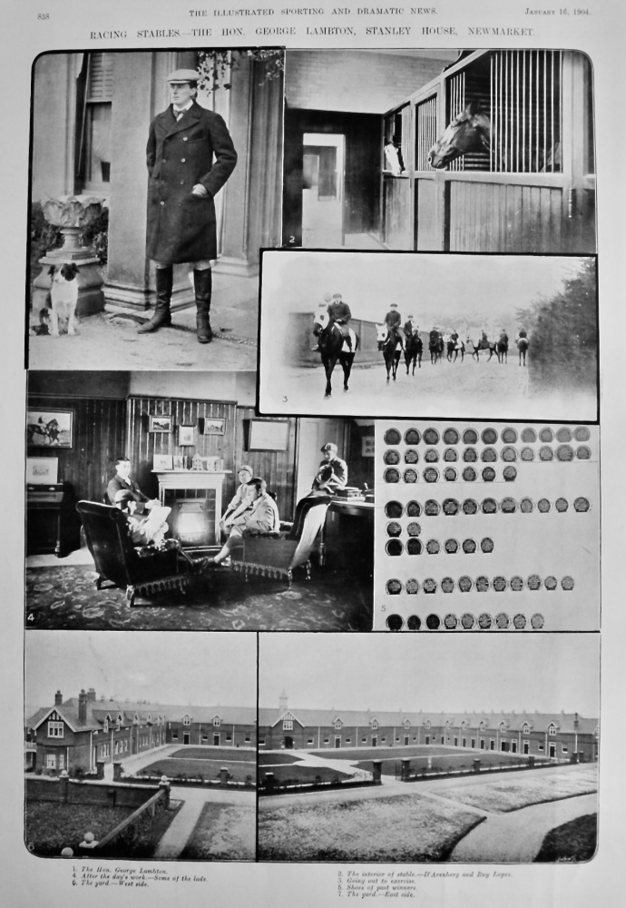 Racing Stables.- The Hon. George Lambton, Stanley House, Newmarket.  1904.