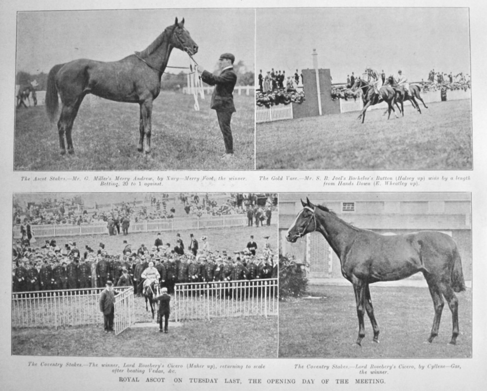 Royal Ascot on Tuesday Last,  The Opening Day of the Meeting.  1904.