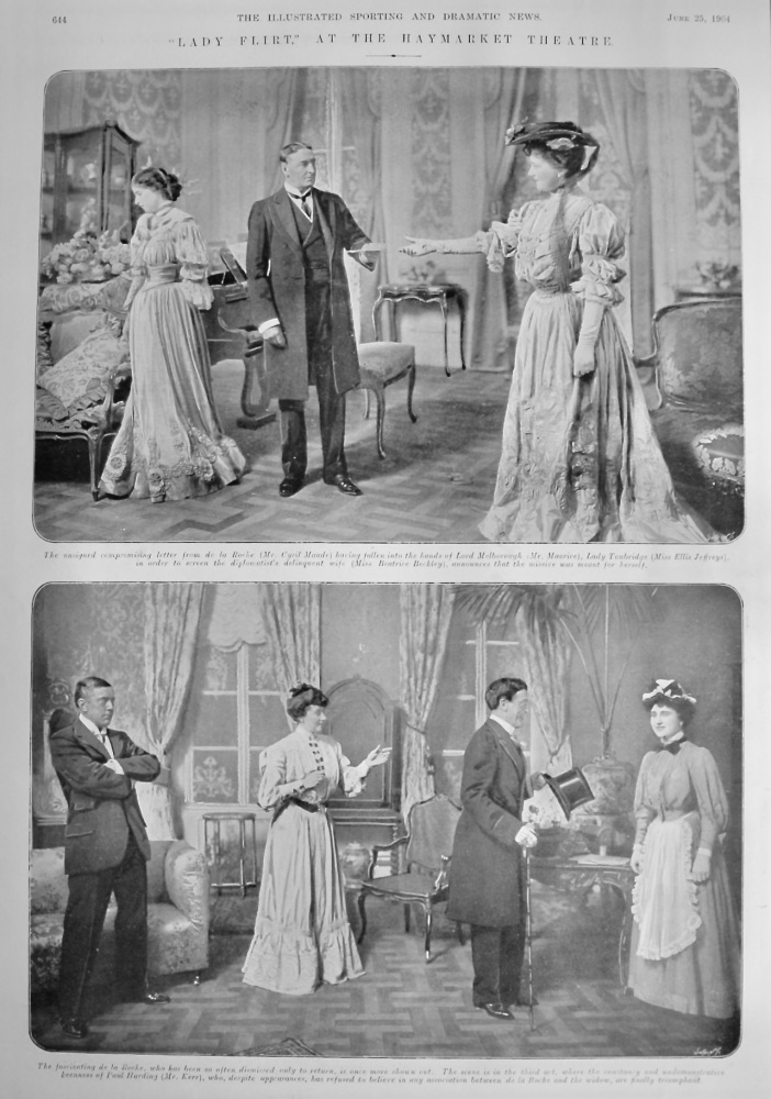 "Lady Flirt," at the Haymarket Theatre.  1904.