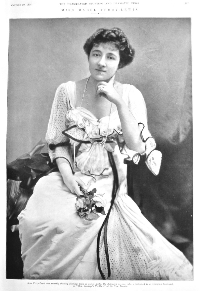Miss Mabel Terry-Lewis.  1904.
