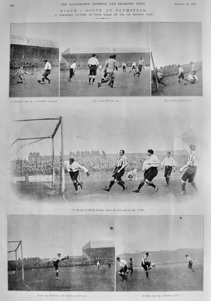 North v. South at Plumstead.  1904. (Football).