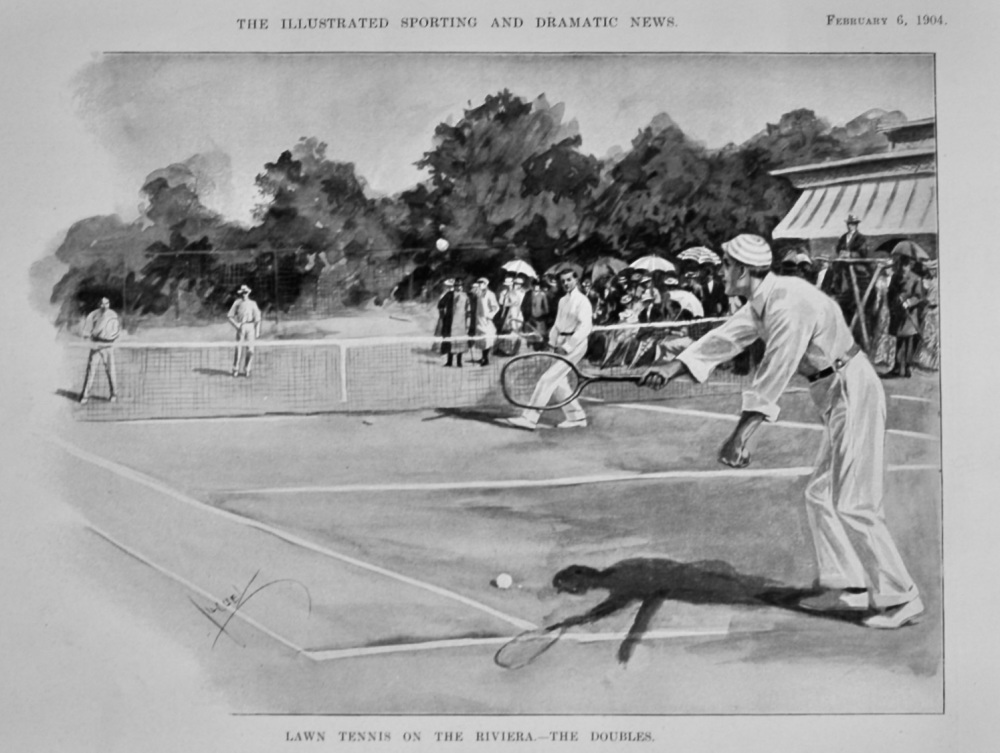 Lawn Tennis on the Riviera.-  The Doubles.  1904.