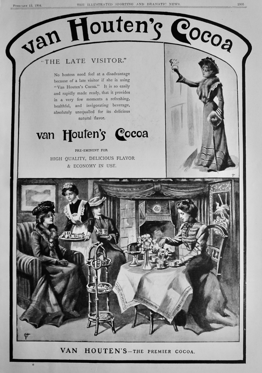 Van Houten's Cocoa. 1904.