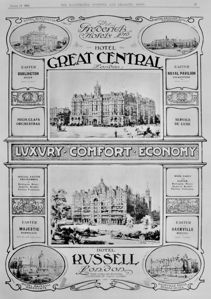 The Frederick Hotels Ltd.  1904.