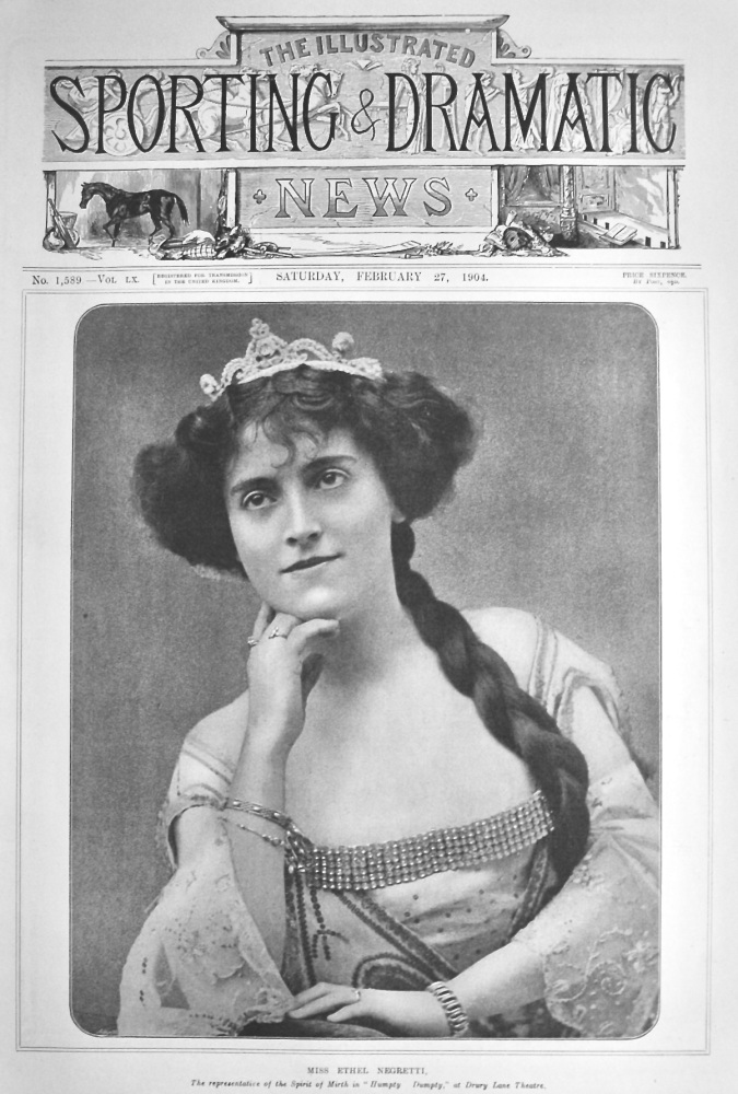 Miss Ethel Negretti.  1904.