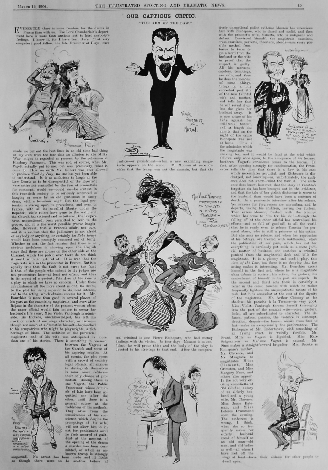 Our Captious Critic. March 12th, 1904. : 