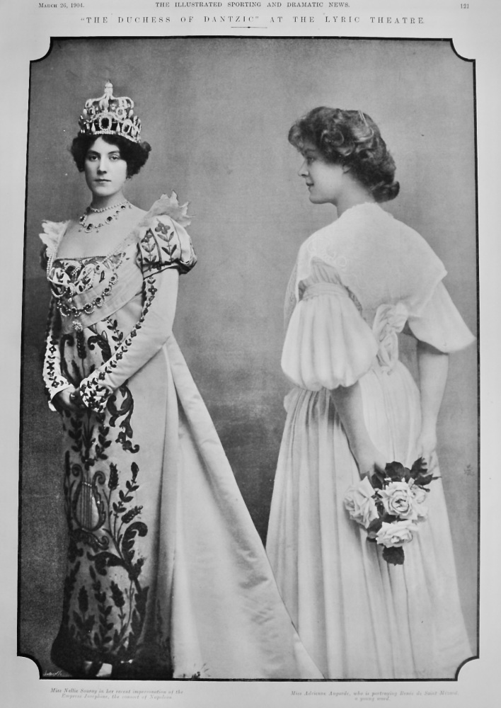 "The Duchess of Dantzic" at the Lyric Theatre.  1904.