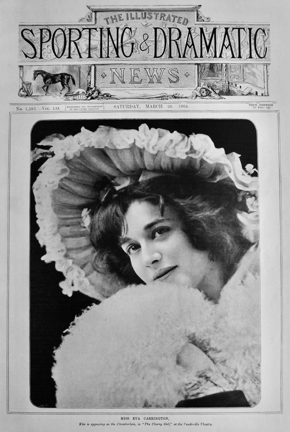 Miss Eva Carrington.  1904.