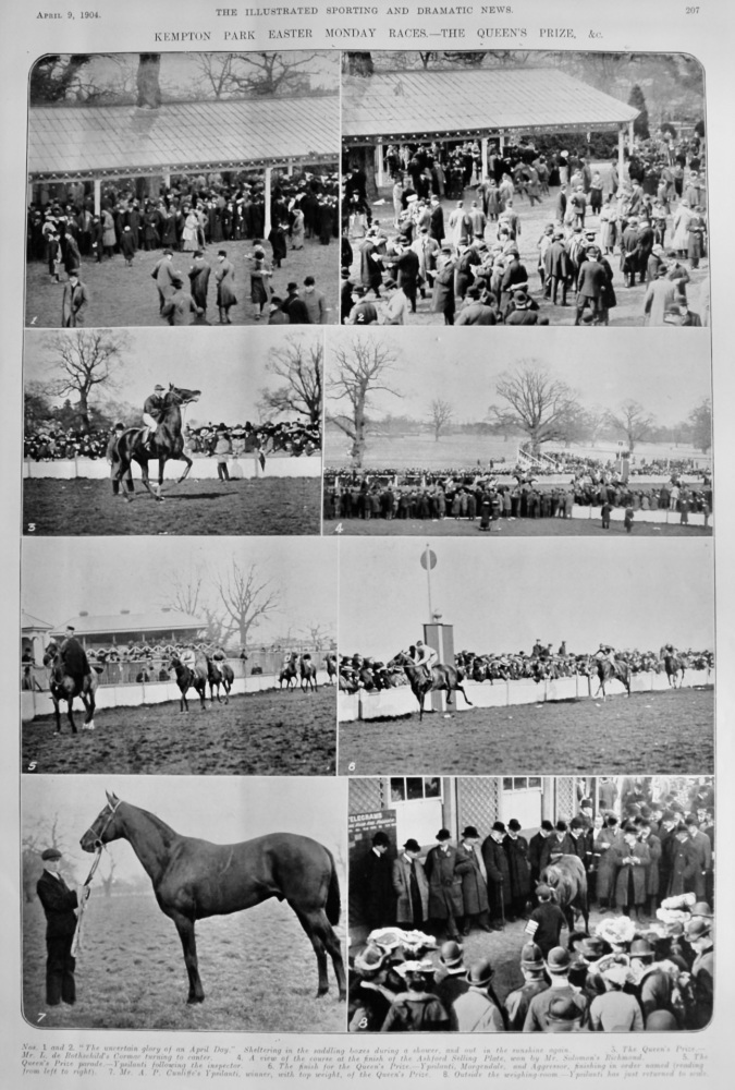 Kempton Park Easter Monday Races.- The Queen's Prize,  &c.  1904.