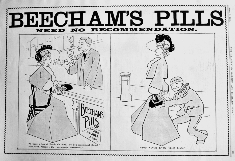 Beecham's Pills.  1904.