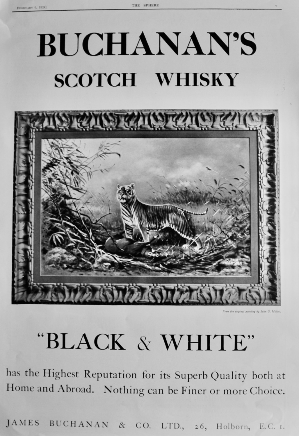 Buchanan's Scotch Whisky.  1924.
