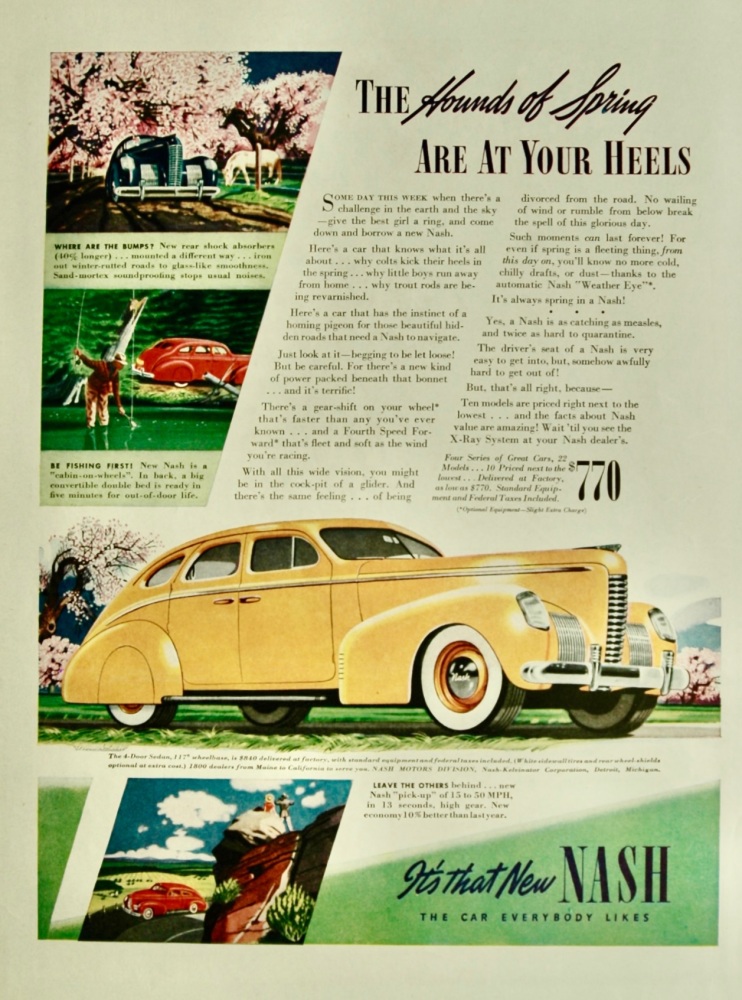 Nash Cars, Detroit, Michigan. 1939.