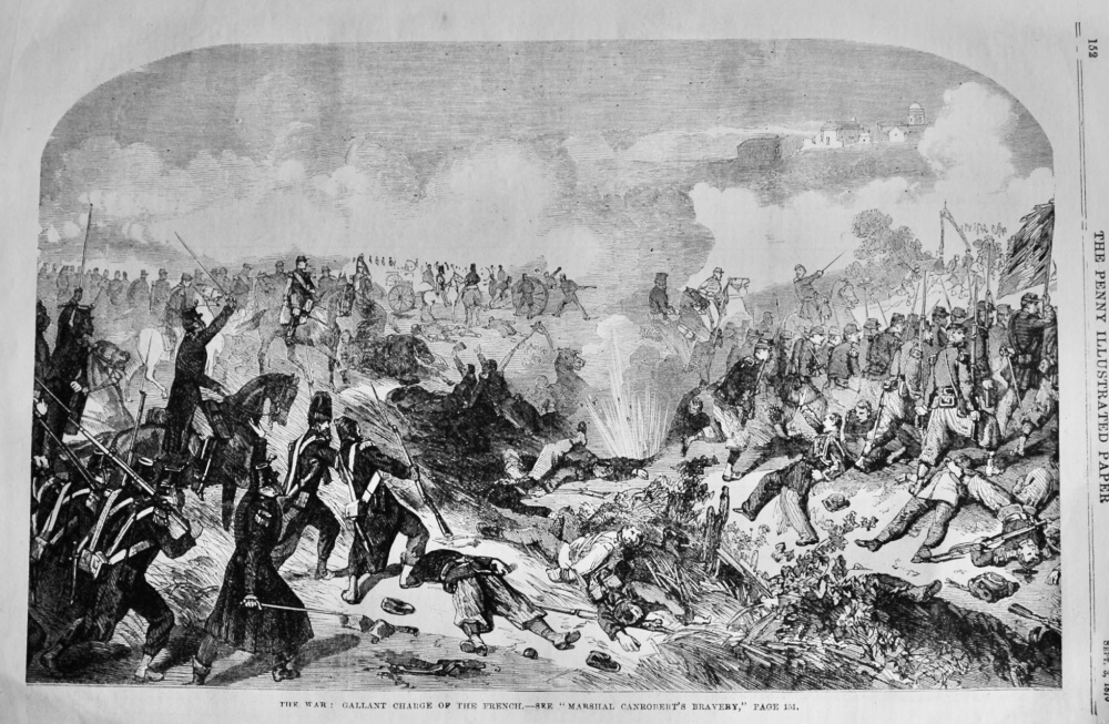 The War :  Gallant Charge of the French.- "Marshal Canrobert's Bravery."  1870.