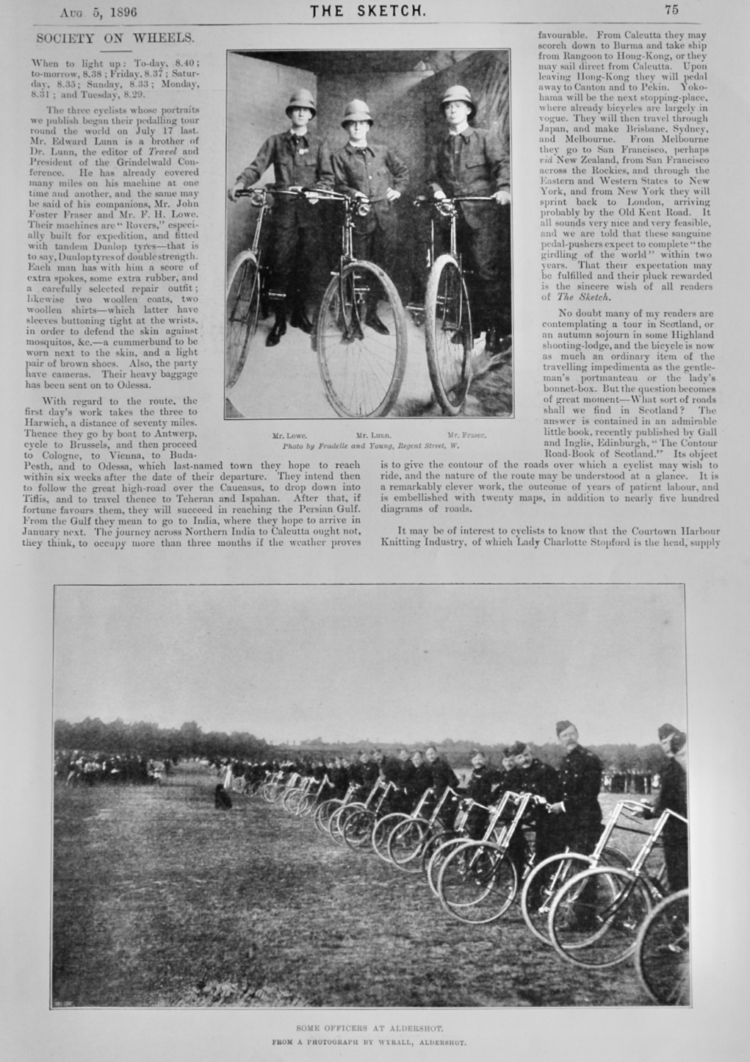 Society on Wheels.  1896.