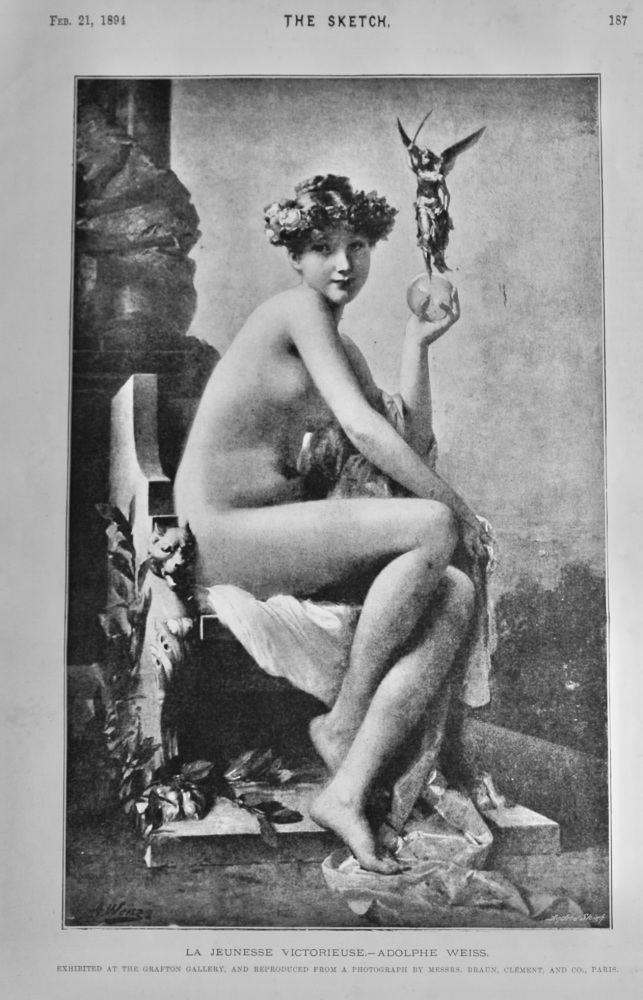 La Jeunesse Victorieuse.- Adolphe Weiss.  1894.