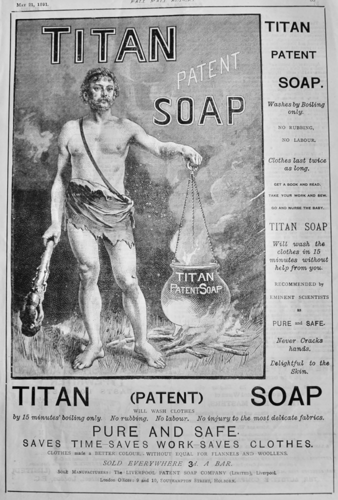 Titan Soap. 1891. 