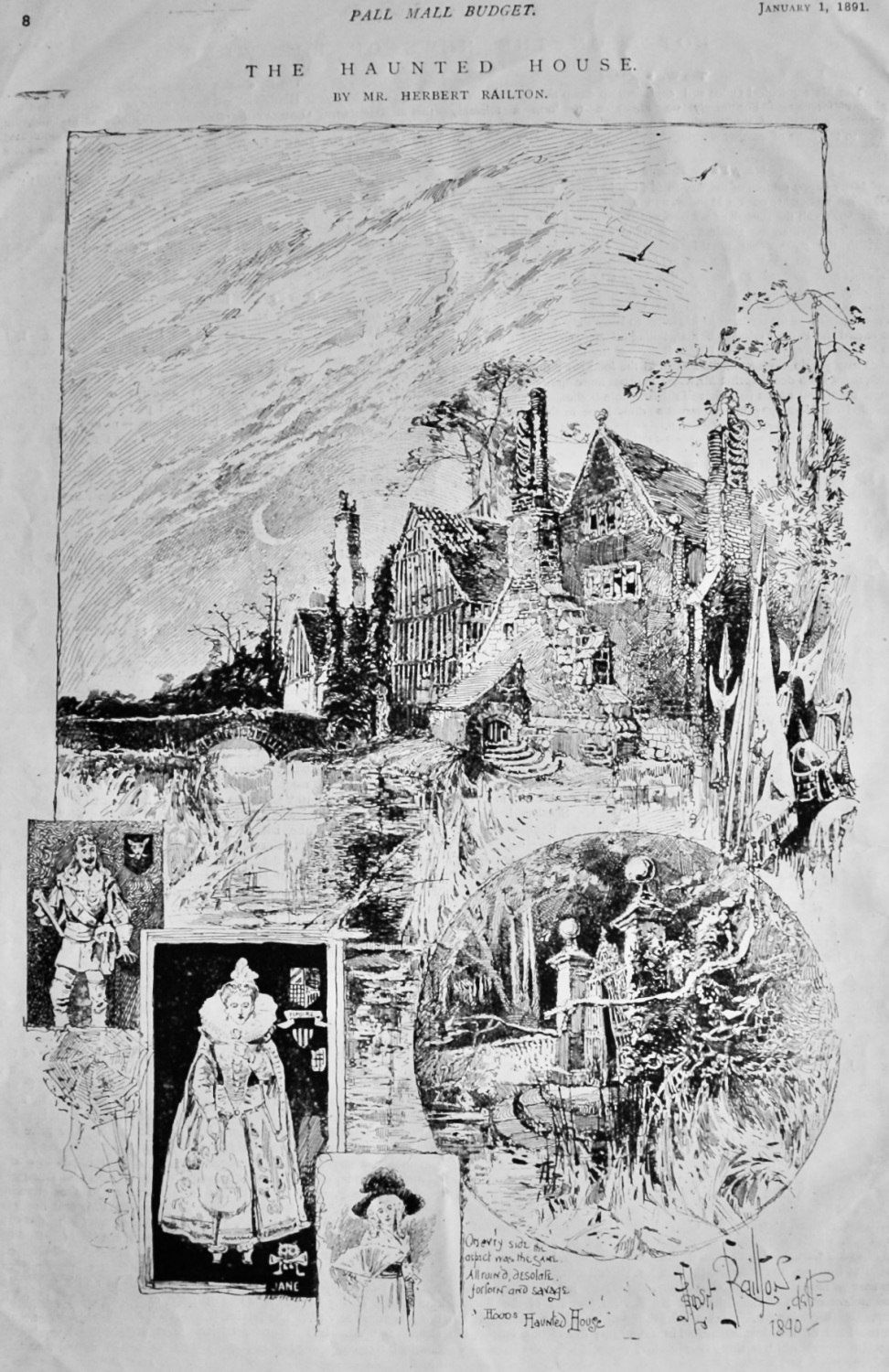 The Haunted House.  (Herbert Railton)  1891.