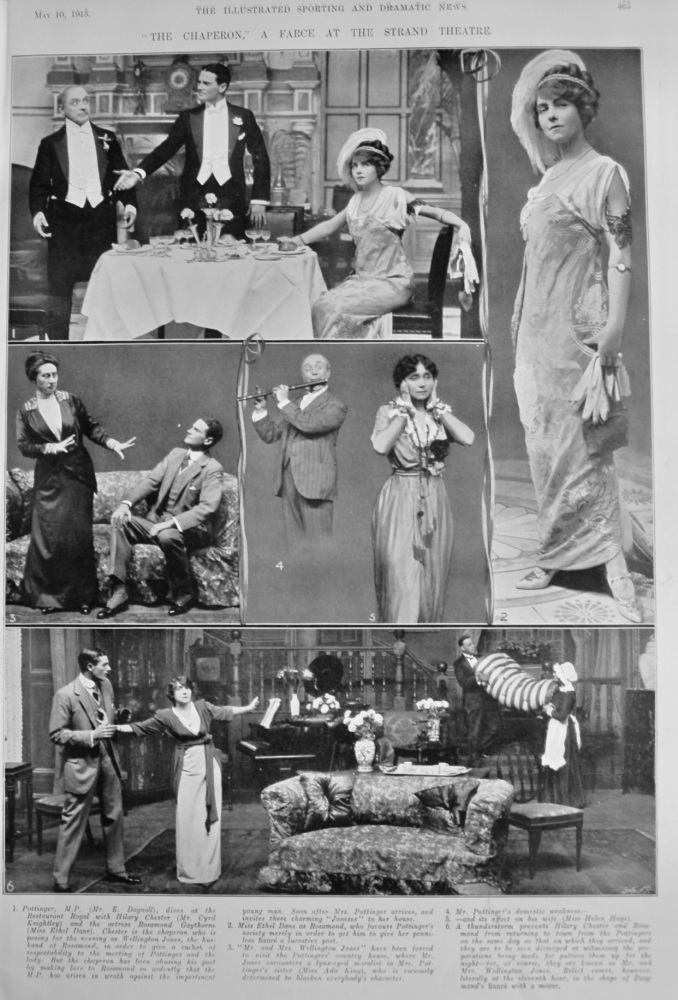 "The Chaperon," a Farce at the Strand Theatre.  1913.