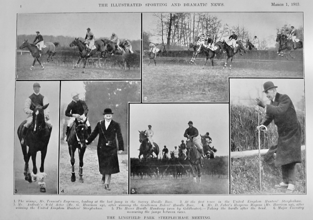 The Lingfield Park Steeplechase Meeting.  1913.