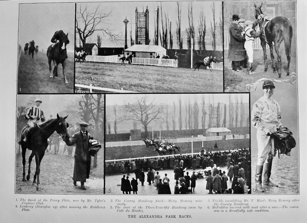 The Alexandra Park Races.  1913.