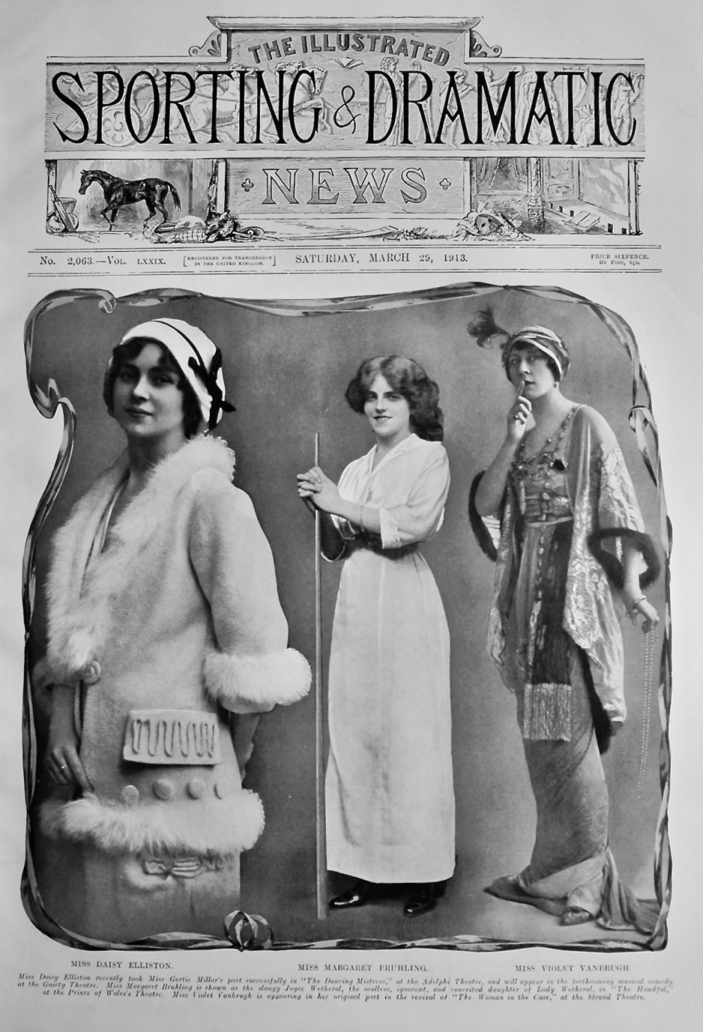 Actresses from the Stage. : March 1913.