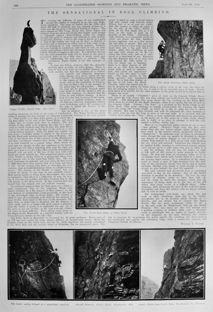 The Sensational in Rock Climbing.  1913.
