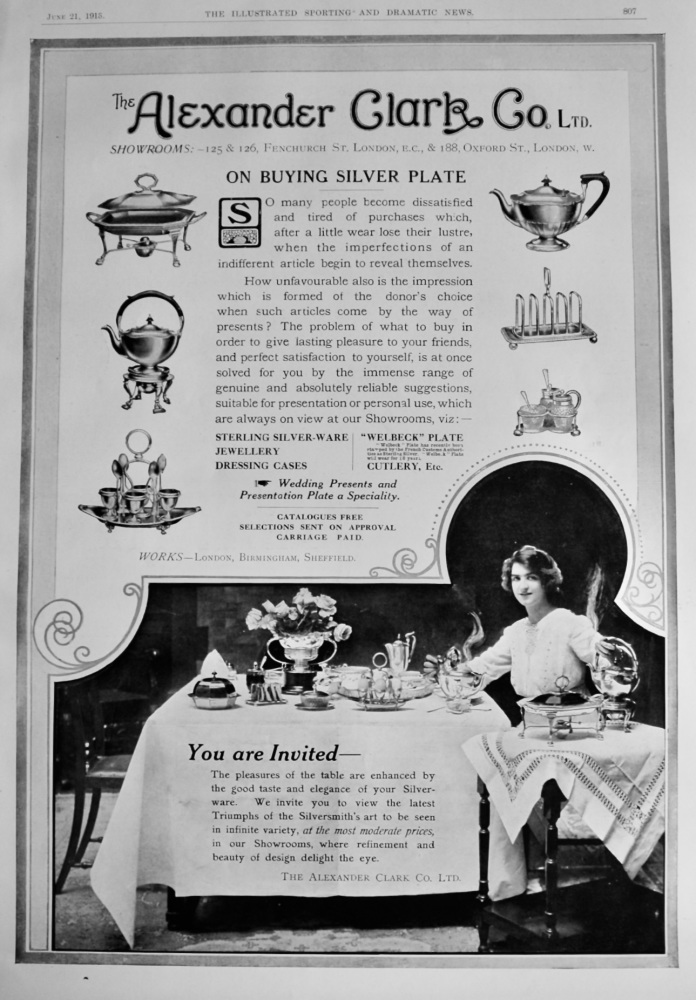 The Alexander Clarke Co. Ltd.  1913.