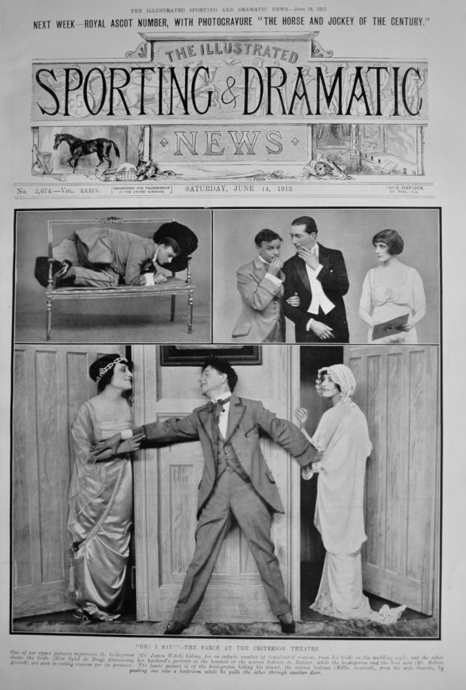 "Oh!  I Say!"-  The Farce at the Criterion Theatre.  1913.