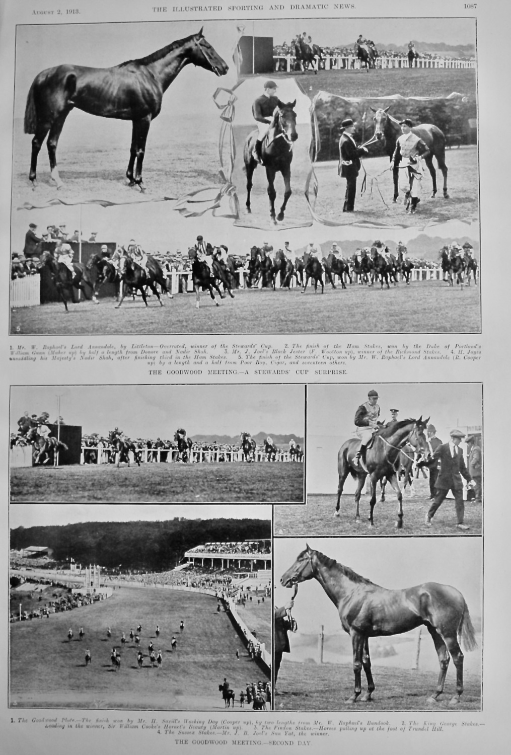 The Goodwood Meeting.  (Horseracing)  1913.