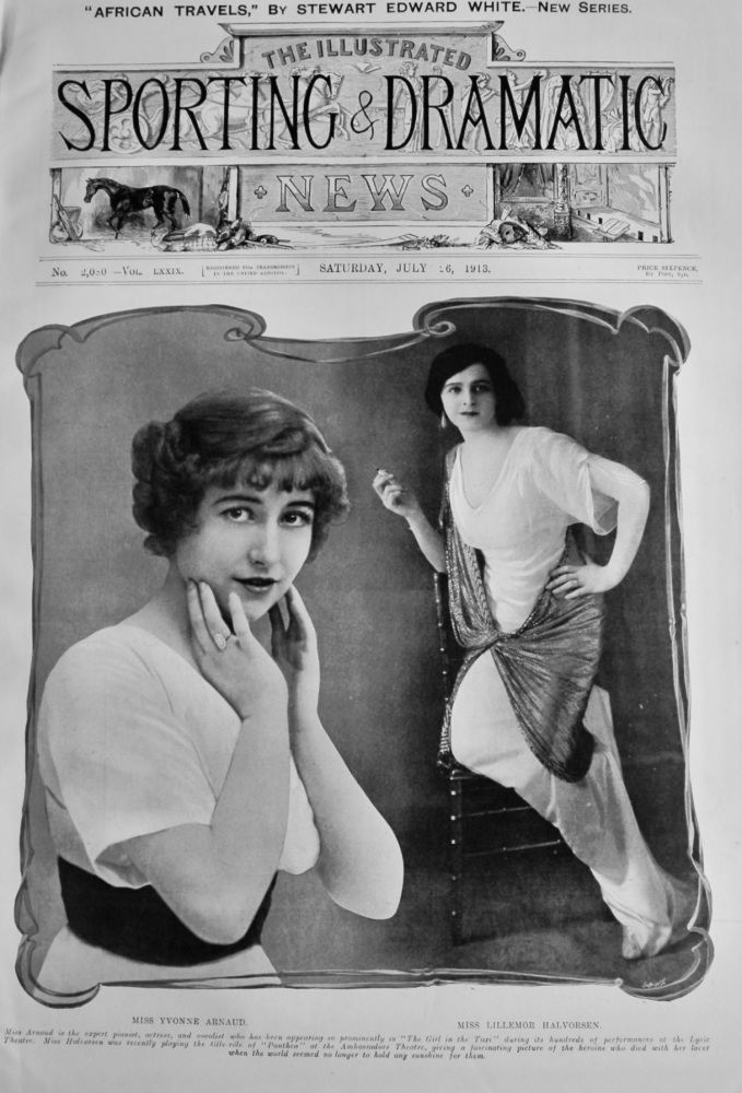 Miss Yvonne Arnaud  &  Miss Lillemor Halvorsen.  1913.