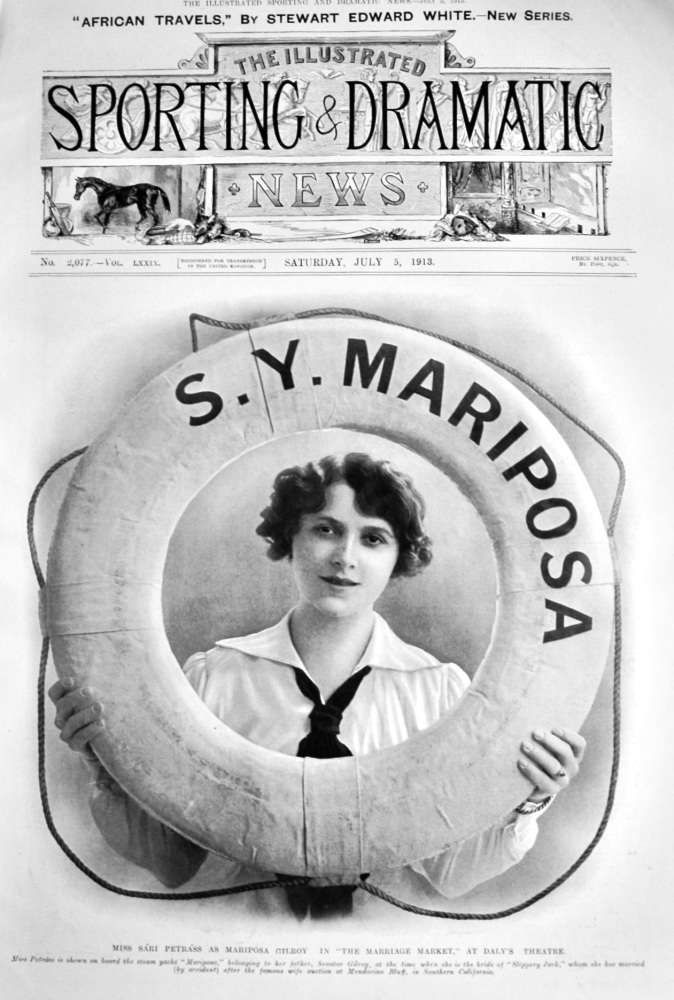 Miss Sari Petrass as Mariposa Gilroy in "The Marriage Market," at Daly's Theatre.  1913.