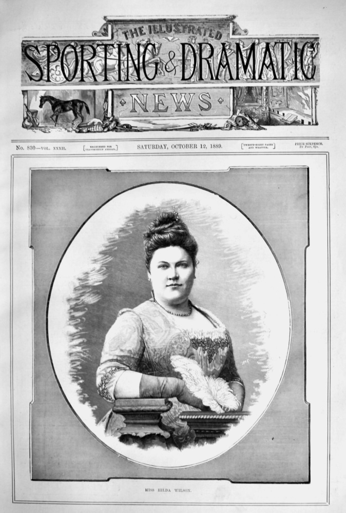 Miss Hilda Wilson.  1889.
