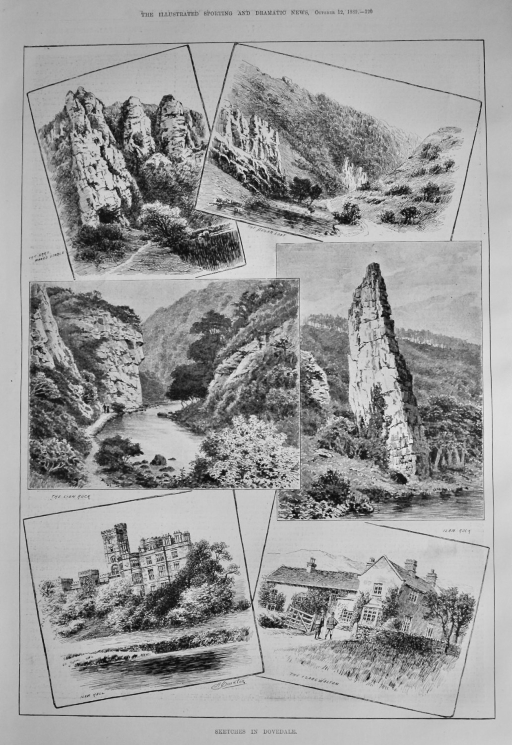 Sketches in Dovedale.  1889.