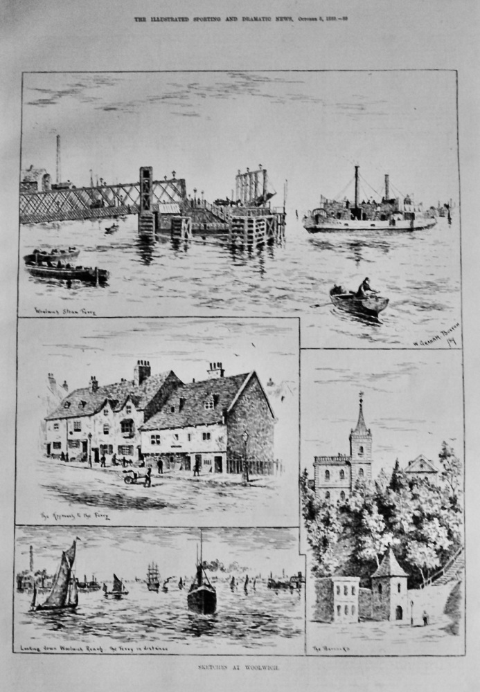 Sketches at Woolwich.  1889.