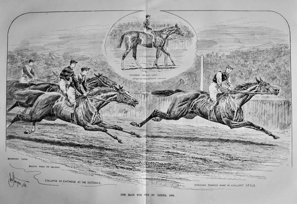 The Race for the St. Leger, 1889.