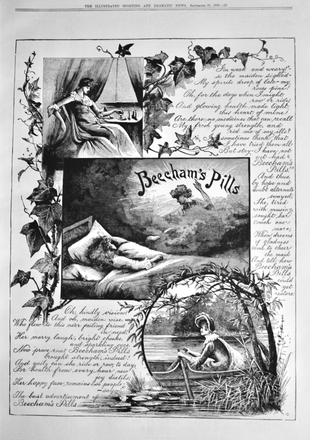 Beecham's Pills.  September 21st.  1889.