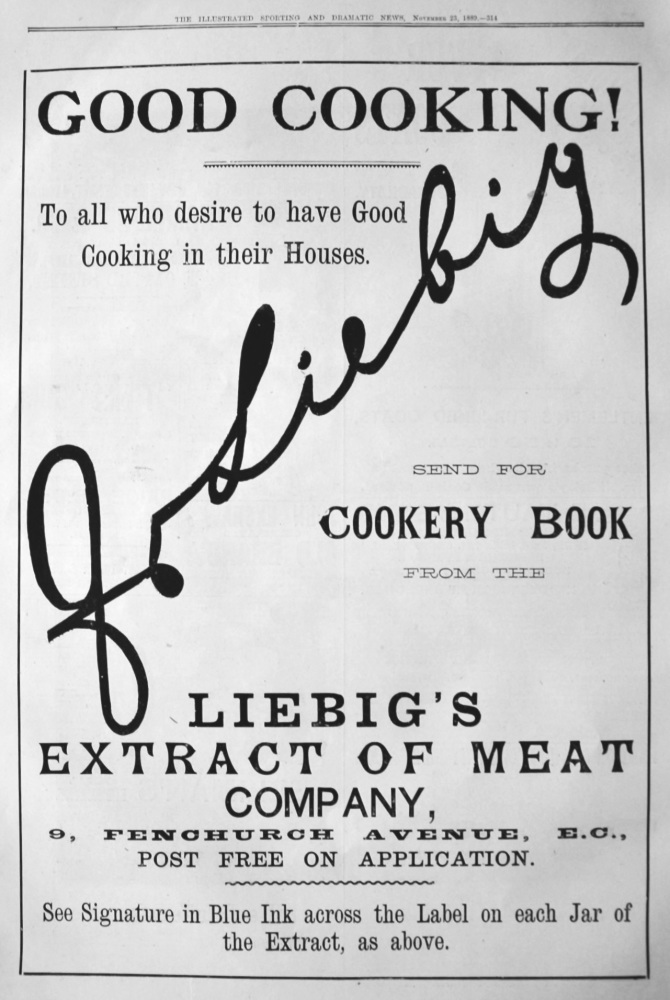 Liebig's Extract of Meat Company, Ltd.  1889.