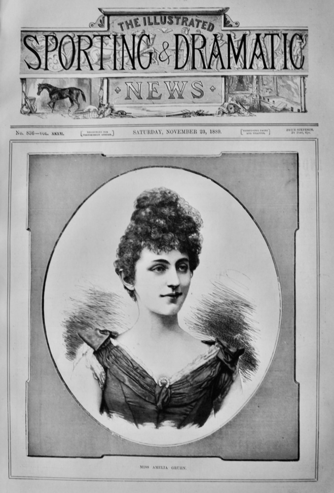 Miss Amelia Gruhn.  1889.