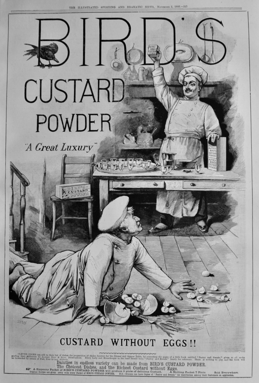 Bird's Custard Powder.  1889.