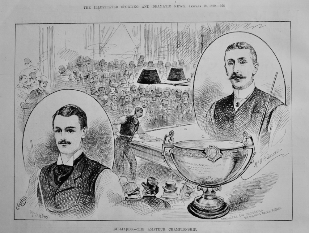 Billiards.- The Amateur Championship.  1890.