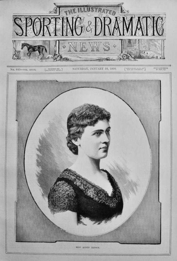 Miss Agnes Janson.  1890.  (Singer).