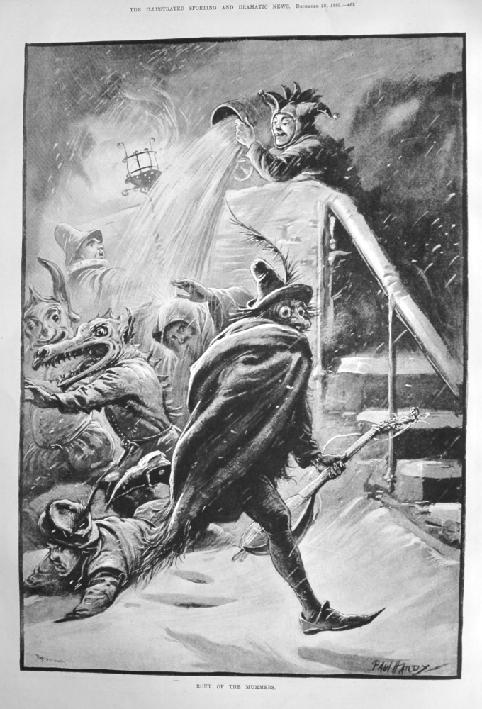 Rout of the Mummers.  1889.