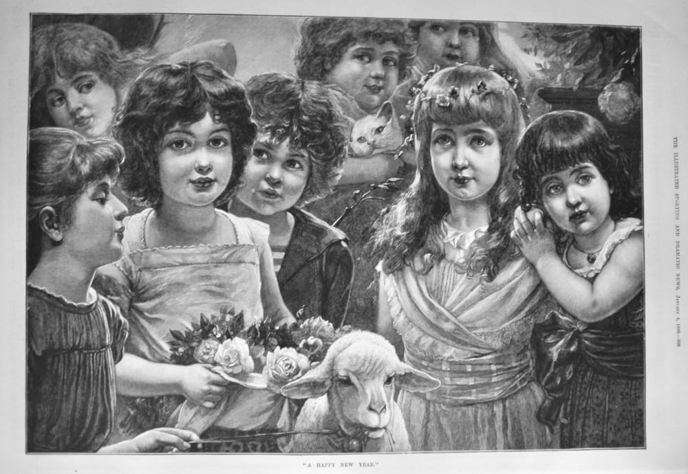 "A Happy New Year."  1890.