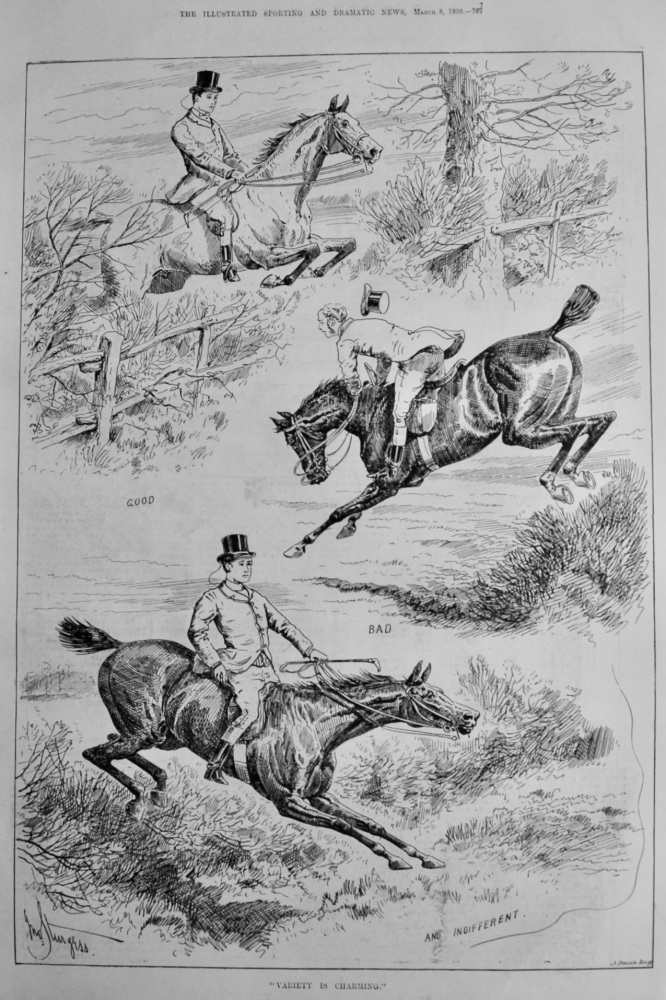 "Variety is Charming."  (Hunting)  1890.