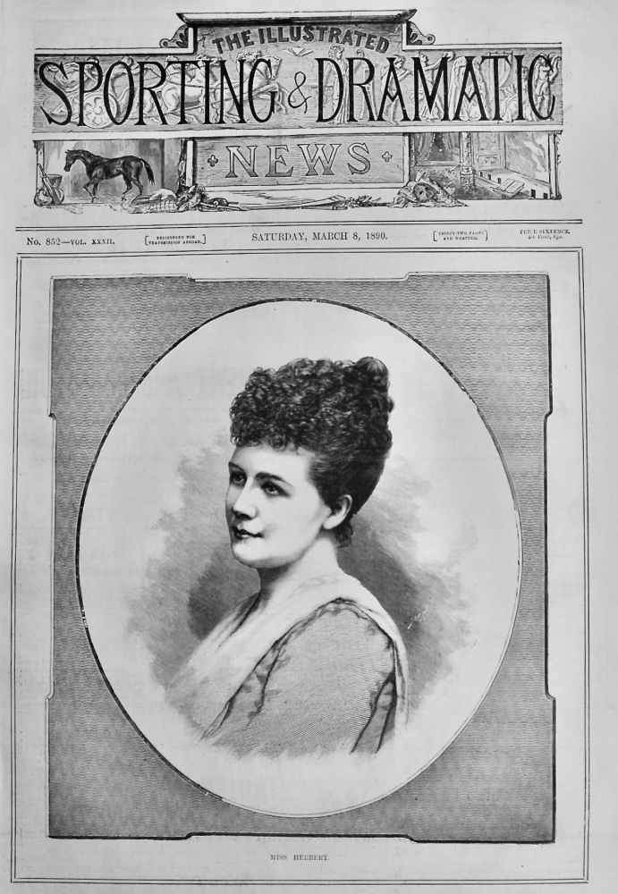 Miss Herbert.  1890.