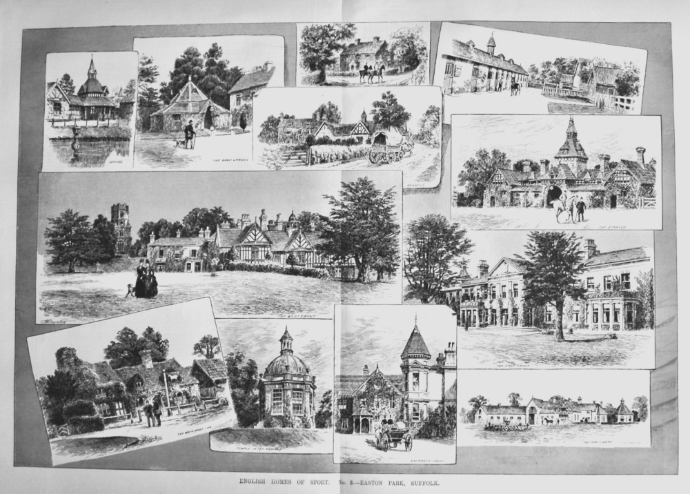English Homes of Sport.  No. 3.- Easton Park, Suffolk.  1890.